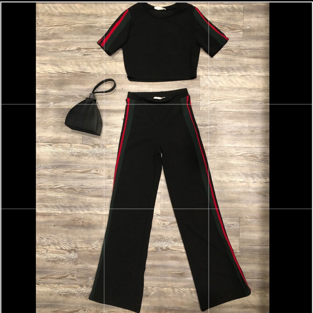 Crop top two piece set